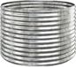 vidaXL Plantenbak - 100x100x68 cm - Gegalvaniseerd Staal - Argent