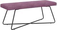 vidaXL Bank Paars 110 x 40 x 45 cm fluweel