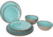 Service set van 12 delen, gemaakt van melamine, geschikt voor het dekken van een tafel