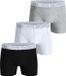 Björn Borg Cotton Stretch boxershorts - heren boxershorts normale lengte (3-pack) - grijs - wit - zwart
