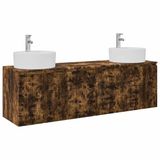 vidaXL Badkamerkast set Gerookt eiken 161,5 x 44,5 x 82 cm