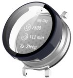 Wigento Garmin Lily 2 Beschermhoes van kunststof (PC) + beschermend hardglas, donkerblauw
