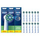 Oral-B Pro Cross Action Tandenborstelkoppen, 12 stuks