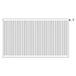 Stelrad Novello paneelradiator 60x120cm type 21 1614watt 6 aansluitingen Staal Wit glans 0221062112