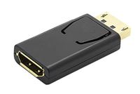 PremiumCord Adapter DisplayPort naar HDMI, reductie, resolutie Full HD 1080p, DisplayPort 1.1a, HDMI 1.3, Vergulde aansluitingen, Zwart Kleur