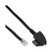 Inline 18801B Zwart 1m Telefoonkabels