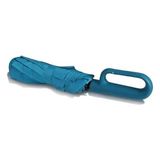 Muitomas Paraplu automatique pliable avec poignée crochet, coupe-vent, cadre avec baleines en fibre de verre, poignée ergonomique douce au toucher, élégant pour un usage quotidien