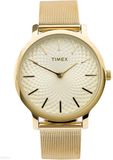 Timex Metropolitan TW2R36100 Horloge - Staal - Goudkleurig - Ø 34 mm