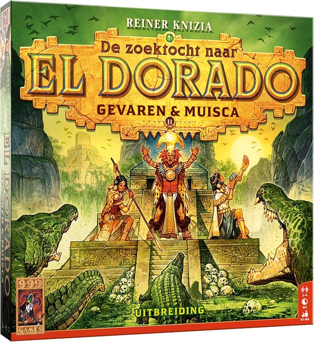 999 Games De Zoektocht naar El Dorado: Gevaren & Muisca Uitbreiding Bordspel