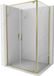 Mexen Exo porte pivotante cabine de douche 90 x 75 cm, transparent, or