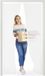 Markenlos Shenzhen Haorui Industrial Technology Co., Ltd. Magnetisch vliegenhor, wit, 130 x 220 cm