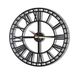 Decoratieve metalen wandklok met Romeinse cijfers, 50 x 50 cm