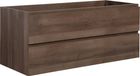 Meuble de salle de bain Angela 120 x 48 cm – Chêne Brun – Meuble vasque suspendu avec tiroirs