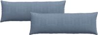 vidaXL Zitkussens 2 stuks Blauw 120 x 40 cm Corduroy stof