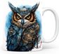 Tasse avec Chouette - Café/Thé Tasse - Blanc - 0.33L - Lave-vaisselle & Micro-ondes Sûr