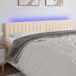 VidaXL Hoofdbord led 160x5x78/88 cm stof crèmekleurig