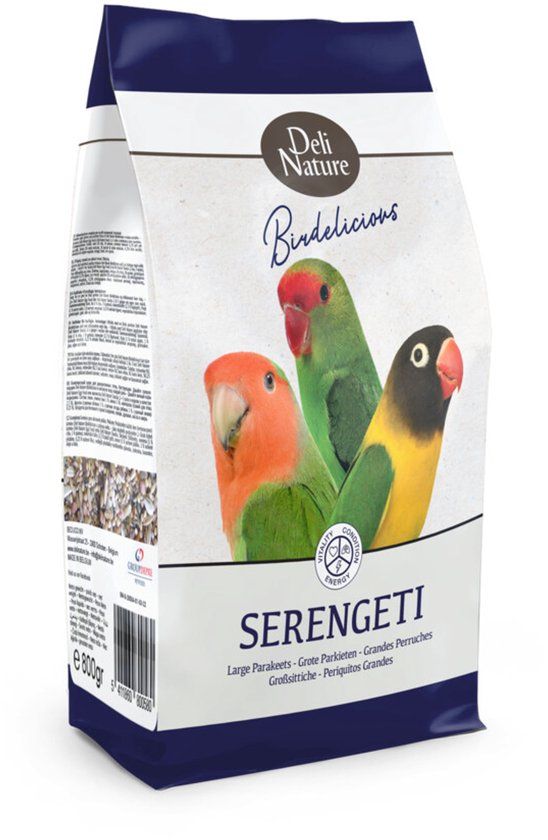 Deli Nature Grote Parkieten Serengeti Birdelicious - 800 gr