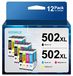Epson 502XL Cartouches d'encre, assortiment, 12 pièces, convient aux imprimantes Epson