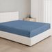 Dreamzie Hoeslaken 80x190/200 Katoen, Stretch Jersey, 15 cm Pocket, Geschikt voor Matrassen tot 12 cm, Oeko-Tex Gecertificeerd, Hypoallergeen - Blauw