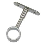 Amig - Centrale steun voor kledingroedes - Kledingroedebeugel voor kleedkamers - Geschikt voor het ophangen en organiseren van kleding - Zamak - Ø19 x 62 mm - Geborsteld nikkel afwerking