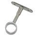 Amig - Centrale steun voor kledingroedes - Kledingroedebeugel voor kleedkamers - Geschikt voor het ophangen en organiseren van kleding - Zamak - Ø19 x 62 mm - Geborsteld nikkel afwerking