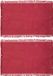 Secret de Gourmet placemats Kenya - 4x - donkerrood - 45 x 30 cm - katoen - met franjes