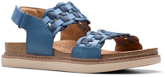 Clarks Arwell Glide Sandalen Blauw EU 39 1/2 Vrouw