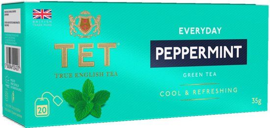 True English Tea Groene thee Everyday Peppermint, 20 st.