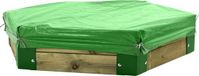 Hörby bruk Horby Bruk Zandbak Afdekhoes Junior - Polyester - Groen - 160 x 120 cm