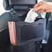 Omgoods – Poubelle pliable pour voiture avec support, noir