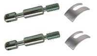 cyclingcolors Set met 2 stuks bouten voor bed, diameter 6 mm x lengte 50 mm, 4 gaten + 2 x beugels, vork 38 mm, staal, schroeven, directe schroefdraad