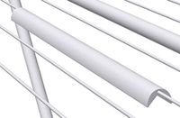 Juwel 40143 Vouwstop voor wasrek (4 stuks, voorkomt droogvouwen, weerbestendig + uv-bestendig, voor wasdroger, eenvoudige montage)