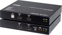ATEN rallonge KVM HDBaseT 2.0 USB HDMI Dual View (4K@100 m pour vue unique)