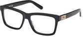 GCDS GD5020 Shiny black 54/15/140 UNISEX Brilmonturen