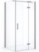 Maxaro Douchecabine Diamond 90x90cm 8mm Helder Veiligheidsglas Geborsteld RVS met Draaideur - 6095832142169