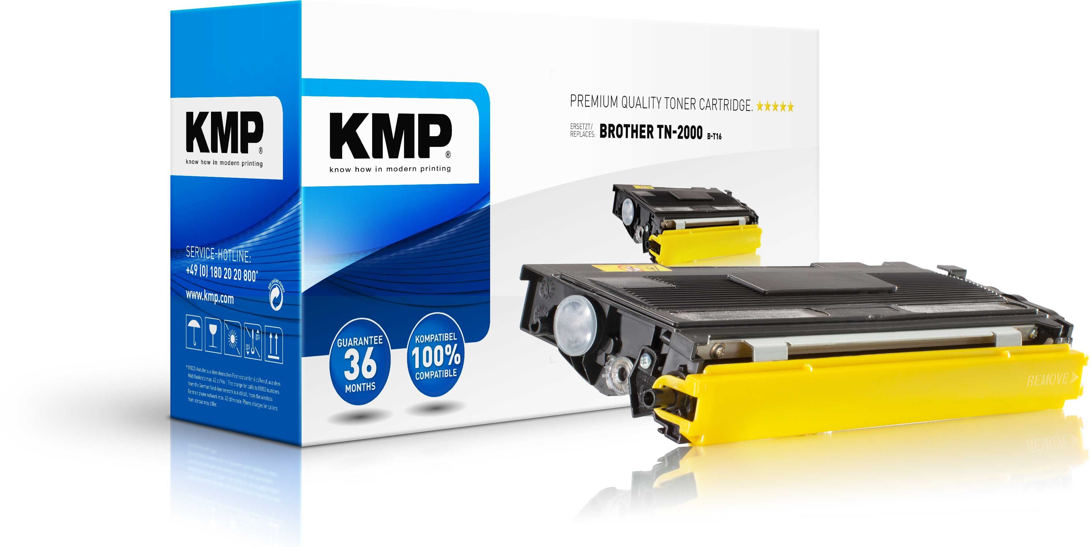 KMP B-T16 - Tonercartridge - Zwart - 1 stuk