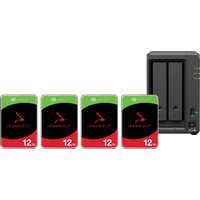 Synology DS425+ + Seagate Ironwolf 12TB 4-Pack