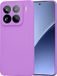 Techsuit Hoesje geschikt voor Xiaomi 15 Pro - Soft Flex Silicone Back Cover - Paars