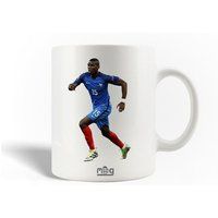 Keramische mok maniacase, Frans Team Paul Pogba Internationaal voetballer