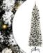 vidaXL Sapin de Noël artificiel Blanc 240 cm PVC Métal Plastique