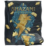 SHAZAM FILM FURY OF THE GODS Silky Touch superzachte plaid 152 x 127 cm
