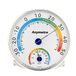 Thermometer Uten Thermometer hygrometer 2-in-1, binnen en buiten, analoge monitor, temperatuur- en vochtigheidssensor, geen batterijen nodig, met standaard en achterste gat, voor thuis, kantoor, kas