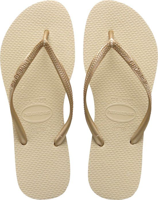Havaianas Slim Slippers Dames Zand Maat 37/38 - 2024 Collectie