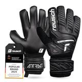 Reusch Attrakt Solid Voetbalhandschoenen voor volwassenen met buitennaadconstructie voor alle veldoppervlakken