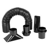 PowerTec 70208V 2-1/4 Inch Stofafname Flexibele Slang Kit, Zwart, 2,25 Inch