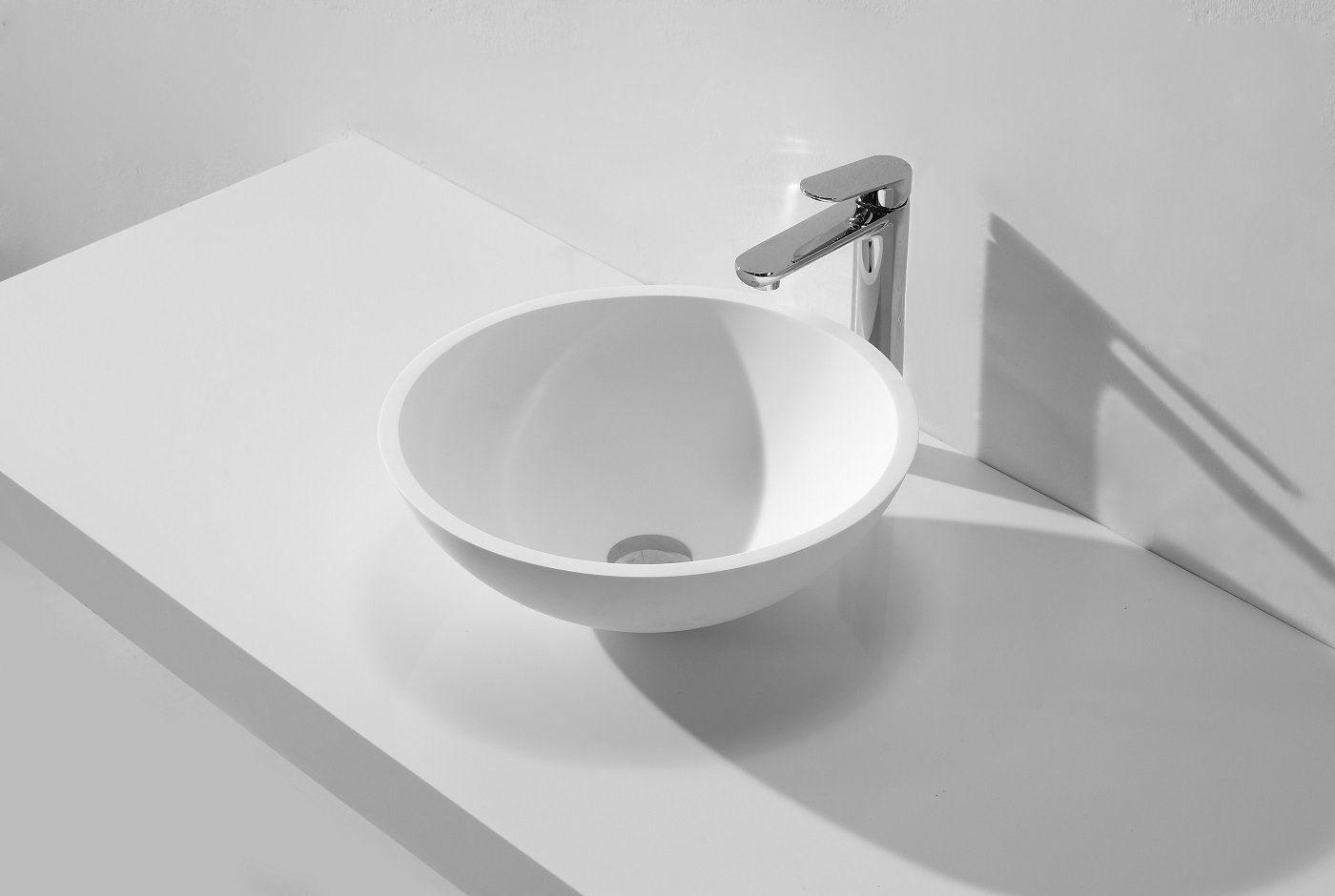 Wiesbaden Opzetwastafel Rond 430x430x130 - 8719323034303