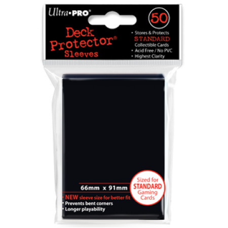 Ultra Pro Standaard Deck protector Sleeves Black 50st