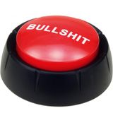 Kr?ger BULLSHIT Buzzer - rood - Drukknop met Geluid - Fun/Fopartikel