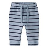 NAME IT BABY regular fit gestreepte joggingbroek - blauw
