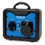 EBERTH Parallelkit voor omvormergeneratoren, parallelbedrijf van 2 generatoren, systeemvermogen tot 6650 W, 230 V-stopcontact 32 A en 16 A, 1,3 kg